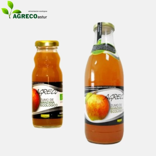 bote de zumo de manzana ecologico proveniente de asturias